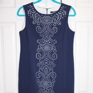 NWOT - Dennis Basso, sleeveless cutout dress - size 10